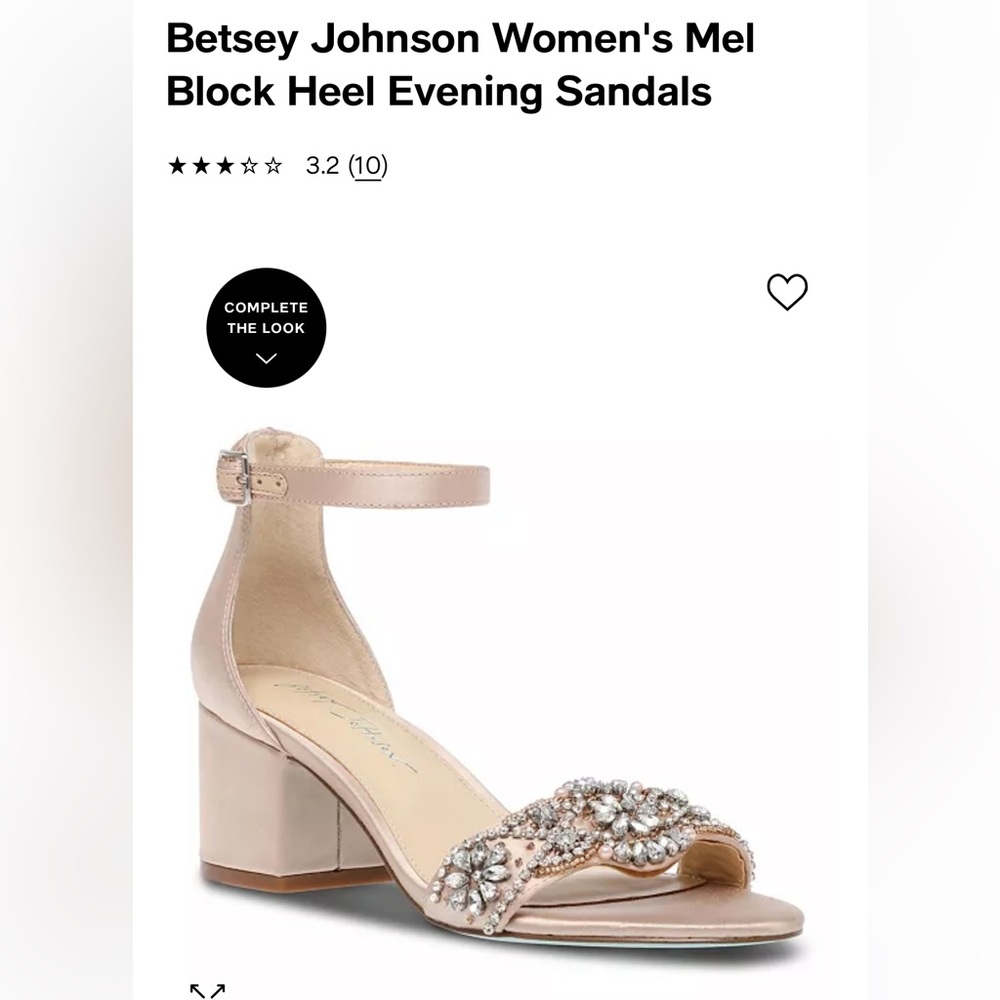 Betsey Johnson Blush Embellished Heels